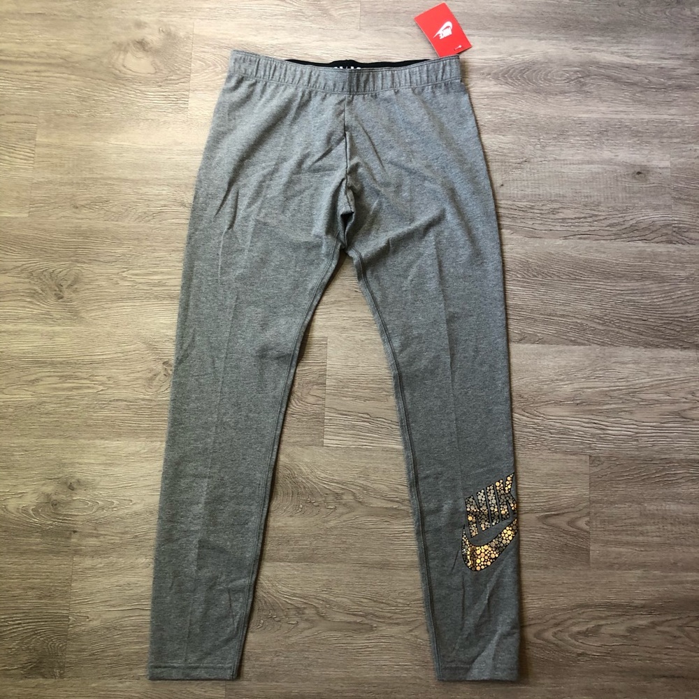 Grey Nike Leg-A-See Leggings
